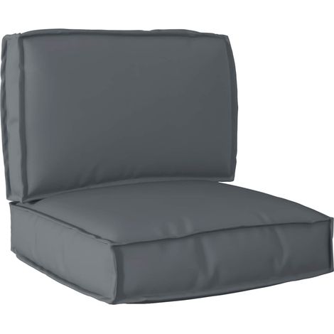 Palettenkissenset 2 pcs Anthrazit Oxford-Stoff