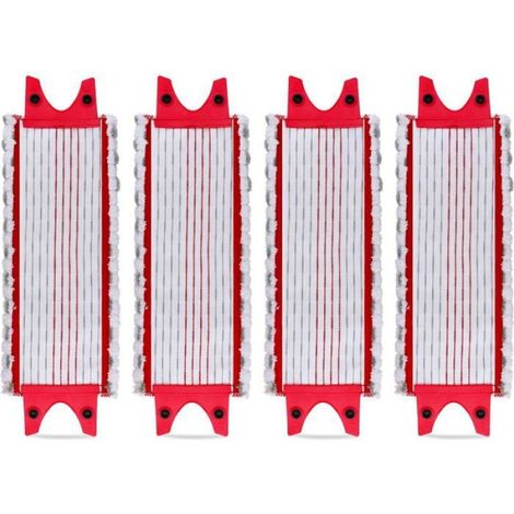 4PCS Replacement Microfibre Pad Lavette pour Vileda UltraMax, UltraMax Plus et Easy Wring UltraMax Carlin.Balai Serpillère Lingette (1/5)
