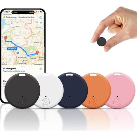 Dernier modèle 2025: lot de 5 mini traceurs GPS EasyFind pour véhicules, suivi GPS global pour voiture, système anti-vol pour vé... (1/3)