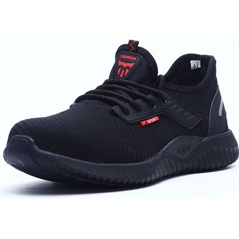 Chaussures de Sécurité Homme Femme Chaussures de Travail Légère Respirant Embout Acier Protection Basket de Securite - 45 EU (1/5)