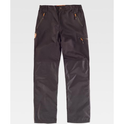 Pantalón recto multibolsillos con bolsillos inclinados WORKTEAM Sport S8330 3XL Marrón (1/2)