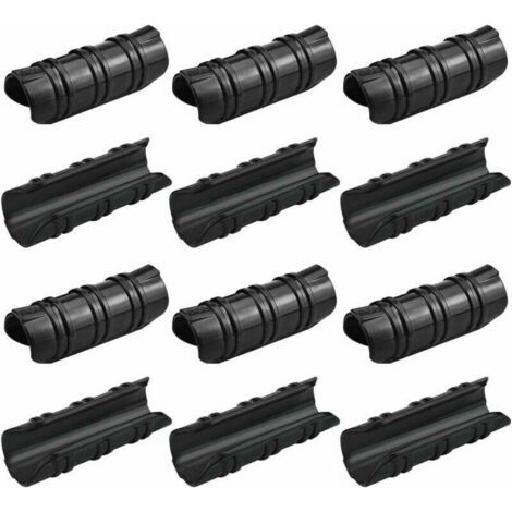 100 Pcs Serre Clips 25mm Clips Serre de Jardin Rsistance aux Tempratures Eleves Fixation Bache Serre Durable Facile a Utiliser pour Fixation Serre Bannire Tuyau Jardin Films - Noir (1/5)