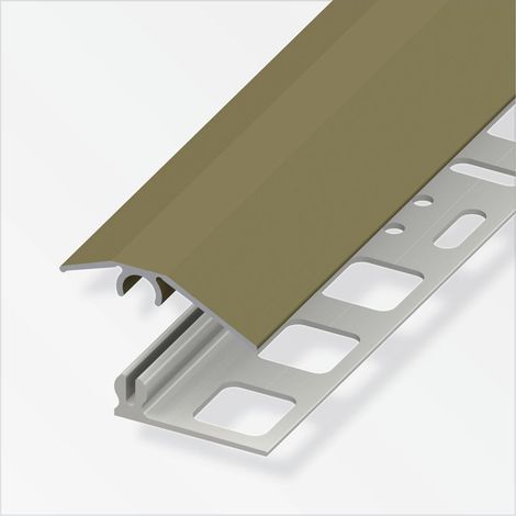 alfer Niveauausgleichs-Profil 2 m, 31 x 7 mm Aluminium eloxiert bronze Profil (1/2)