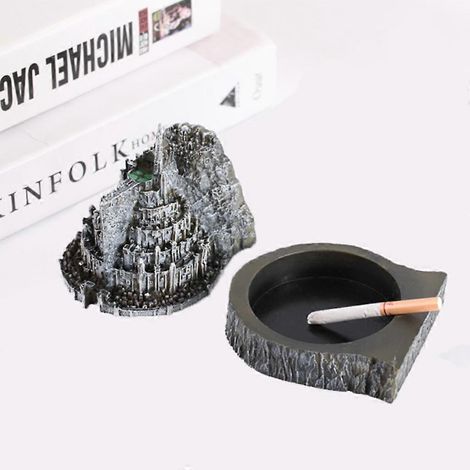 Cendrier miniature en forme de statue de château ancien, ornement de bureau vintage, cendrier décoratif, porte-cigarettes, objet artisanal pour fumeurs de tabac (1/4)