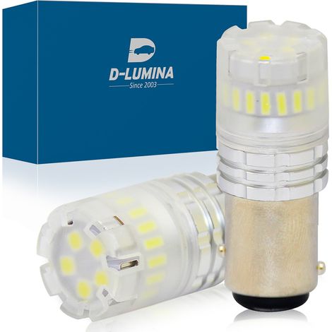 Lampada Led 1157 BAY15D P21/5W Canbus Bianco 12V No Errore IP67 Illuminazione 360 Gradi (1/3)