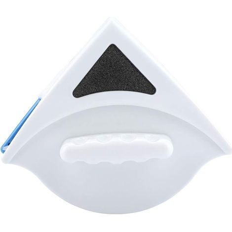 Limpiacristales magnético de doble cara, cepillo de limpieza magnético triangular de doble cara para limpiar ventanas de gran espesor (triángulo ABS de 3-8 mm para acristalamiento simple). (1/5)