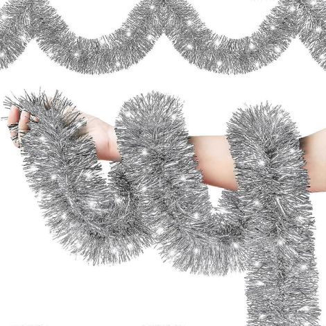 Guirlande de Noël, guirlande Tel Garland, décorations de Noël, guirlande de Noël métallique d'extérieur pour escaliers (1/5)