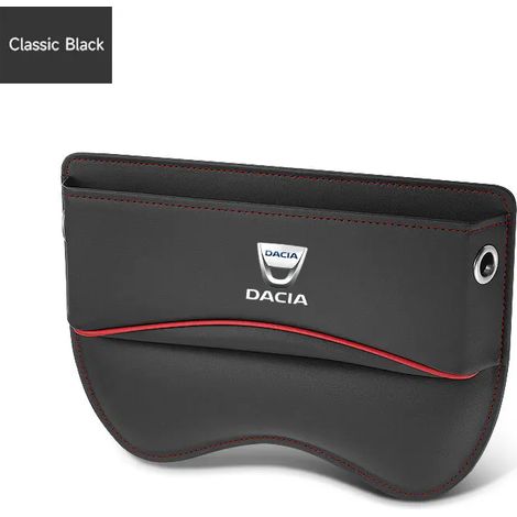 Boîte de rangement en cuir noir pour siège auto, poches de remplissage pour Dacia Lodgy, McV, Sandero, Duster, Spring, Logan, Stepway, Dokker (1/5)