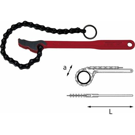 USAG 312 2-4 Giratubo a catena Lunghezza catena: 420 mm