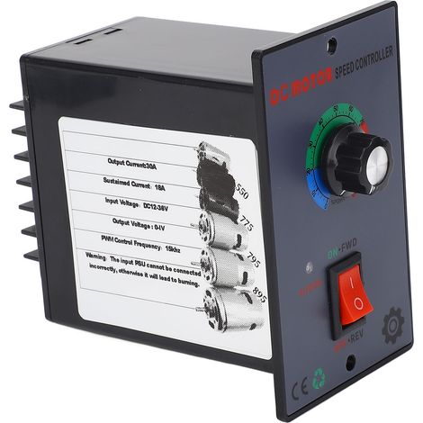 Contrôleur de Vitesse Moteur MSDC B PWM 15KHz Régulateur 30A 12-36V pour Moteurs 550 775 795 895 Boîtier ABS Rotation CW/CCW (1/4)