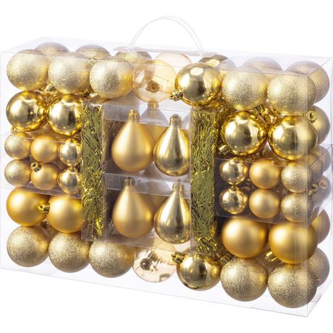 Mömax Christbaumkugel-Set Joy Goldfarben 90 Stk.