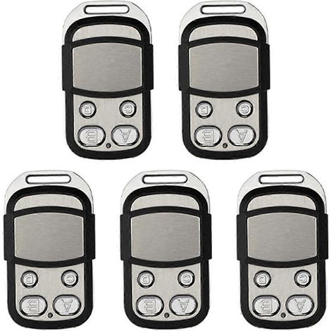 Télécommande pour portes de garage 433 MHz, compatible avec les ouvre-portails électriques MOOVO série MT4 (lot de 5). (1/4)