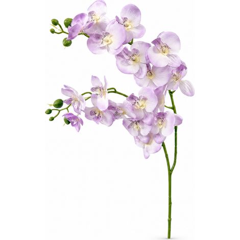 Orchidée Artificielle Courte pour Vase Haut Déco Maison Violet (1/5)