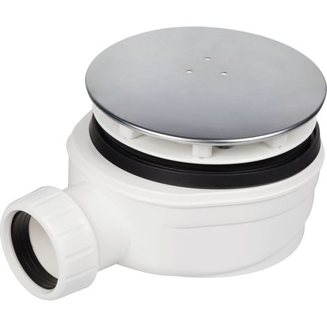 Piletta doccia ribassata sifone GRAVITAZIONALE calotta INOX  foro 90mm H.51mm