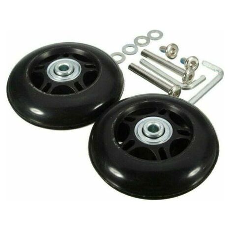 Lot de 2 roues de rechange pour valise – Diamètre 40mm – Largeur 18mm – Moulage monobloc durable – Silencieuses et universelles - 40mm18mm (1/4)