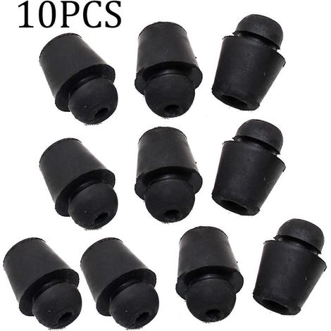 Lot de 10 joints amortisseurs de portières de voiture, en caoutchouc durable, pour pare-chocs de voiture, noirs. (1/4)