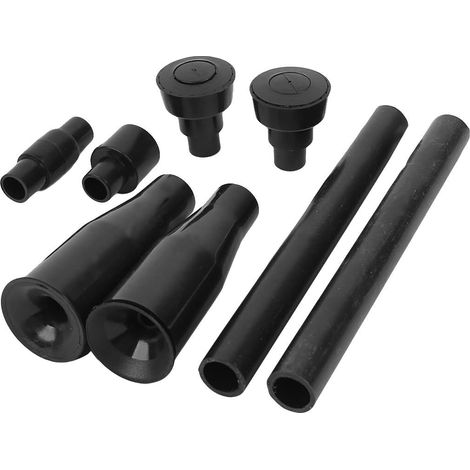 Embouts en Plastique Fontaines Jardin Set de 4 Noir (1/2)