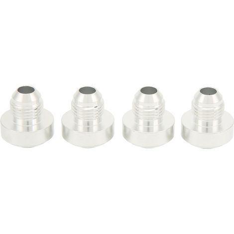 4 bouchons de rechange à souder AN6 mâles en alliage d'aluminium usiné, diamètre 9/16-18 po, filetage 6AN