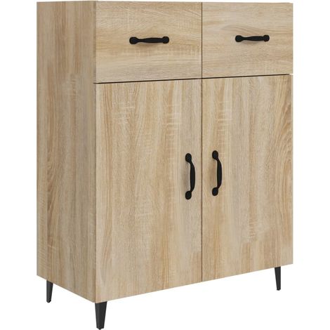 Credenza credenza cassettiera mobile contenitore organizer cucina soggiorno soggiorno Sonoma 69,5 x 34 x 90 cm derivati del legno marrone 020031657