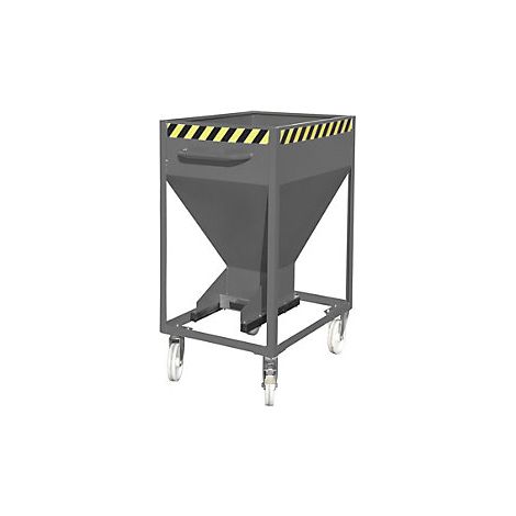 BAUER  Contenitore silo  a forma di imbuto  con rotelle 