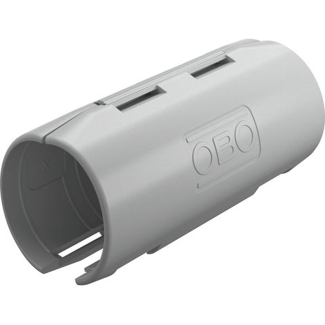 OBO Bettermann Manguito de conexión Quick-Pipe M25 Polipropileno gris claro RAL 7035, 2154085