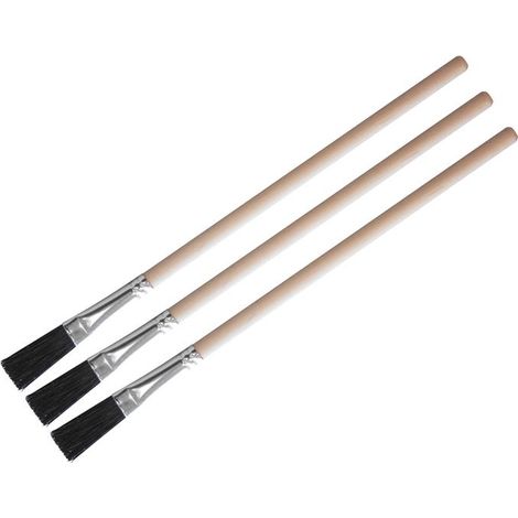 Faithfull 75BRUSHFLUX Flux Brush Set – 3-Piece Professional Flux Application Brushes