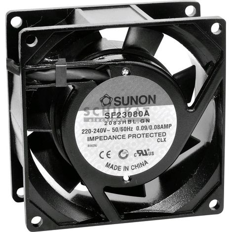Ventilador Sunon SF23080A2083HSL 230 V flujo 39,07 m³/h