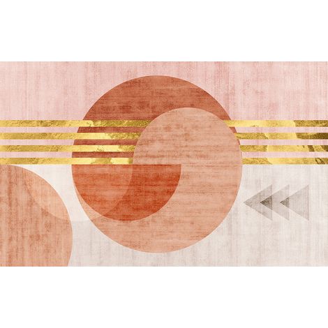 Papier peint panoramique - Ronds Design - 130 cm x 81 cm (1/2)