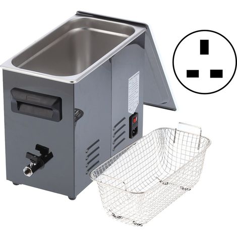 Nettoyeur Ultrasonique 6L Acier Inoxydable Affichage Numérique Machine à Laver Objets Délicats YM-36AUK Prise 220V (1/5)