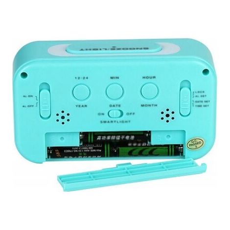 Réveil numérique multifonctionnel LED Smart Light Clock Température Calendrier perpétuel MNS (1/4)