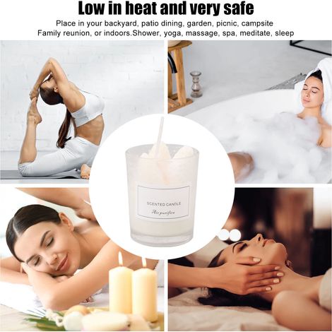 Set mit 2 Aromatherapie-Kerzen aus Sojawachs mit Erdbeerduft, ideal als Geburtstagsgeschenk zum Entspannen und Stressabbau. (1/5)