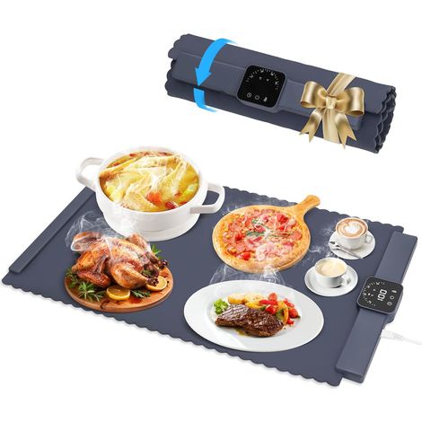 Chauffe Plat Électrique pour Assiettes – Bleu