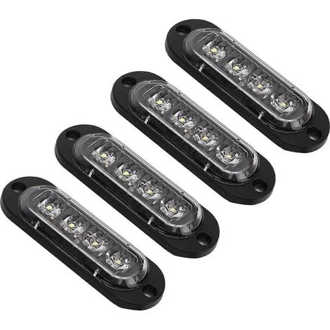 Feux latéraux pour camions, haute luminosité 3000K, LED étanches IP65, installation facile, éclairage de secours pour camions