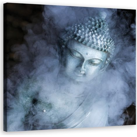 Tableau décoratif Bouddha dans le brouillard 30x30 (1/5)