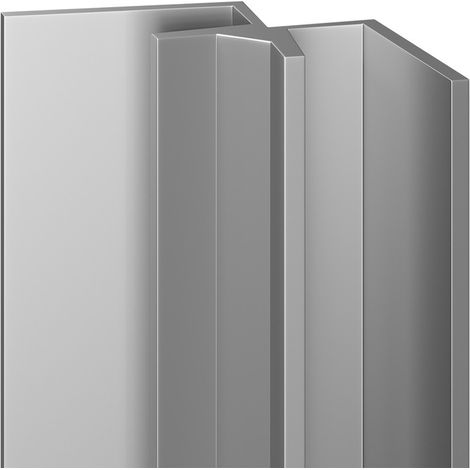 WholePanel 5mm Silver Wall and Ceiling Panel Internal Corner Trim (1/5)