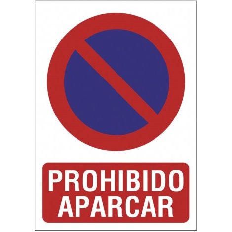 SEÑAL 210X297 PVC PROHIBIDO APARCAR