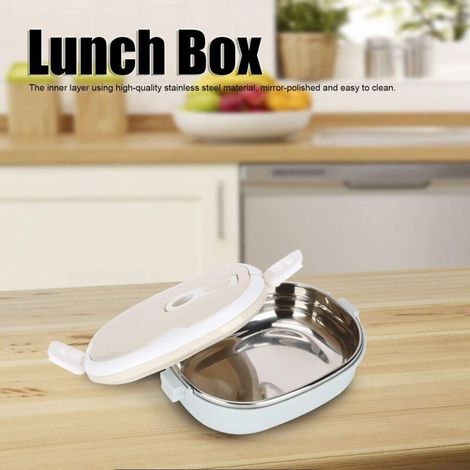 Isolierte Lunchbox aus Edelstahl 304 mit 900 ml Fassungsvermögen – wasserdicht, stapelbar und tragbar – hält Speisen warm oder kalt – ideal für Erwachsene und Kinder
