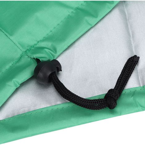 Housse de Protection de Table Extérieure Imperméable et Anti-poussière en Toile Oxford 210D, 47x47cm, Vert, Pour Patio et Jardins (1/5)