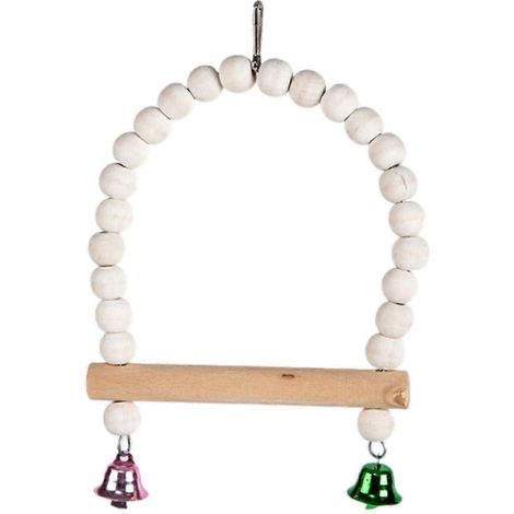 Perchoir pour cage à perroquet, perchoir pour cage à oiseaux, jouet d'activité et à mâcher, support d'exercice pour perruches calopsittes et petits oiseaux-Wood