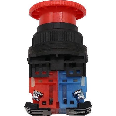 Bouton d'arrêt d'urgence AR30V2R, ouverture de 30 mm, interrupteur d'arrêt d'urgence rouge en forme de champignon (ouverture/fermeture).