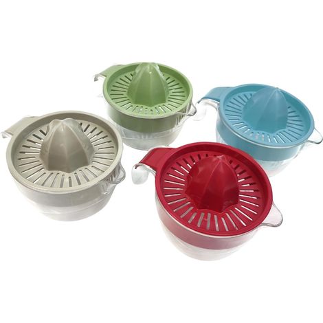 Ecoplast Spremiagrumi Manuale in Plastica con Vaschetta da 0,6 Litri, Colore Ghiaccio, 0,6 Lt