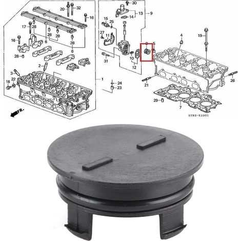 Zylinderkopfstopfen für Acura Honda 12513-P72-003 (1/5)