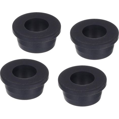 4Pcs Passe-Câble T-Forme Diamètre Installation 24.5mm, ID 15mm, Hauteur de 13mm Passe Fil Rondelle Caoutchouc de Protection Étanches et Flexibles pour Conduits de Câbles (1/5)