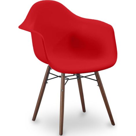 Silla de Comedor - Diseño Escandinavo - Patas de Madera oscura - Nordika (1/5)