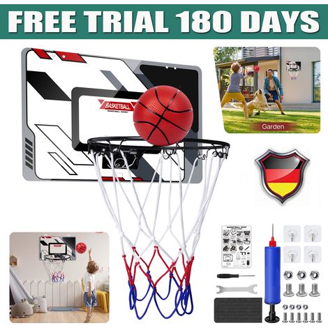 Kinder Basketballkorb Indoor Netz Basketball mit Ball Pro Backboard Playset (1/5)
