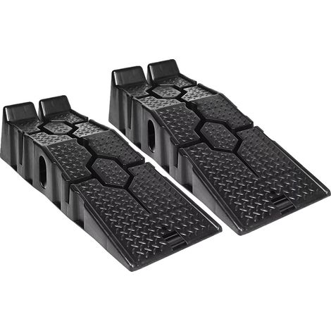 Rampes de voiture, design antidérapant, capacité de charge élevée, noir (1/2)