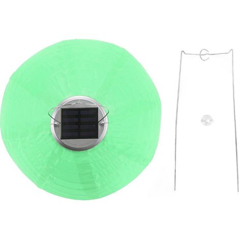 Lanterne Solaire Étanche IP55 en Nylon Vert pour Jardin Extérieur Fête de Festival Style Chinois Suspension- (1/5)