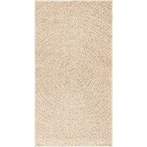 Tapis ZIZUR beige 60x110 cm aspect de jute intérieur extérieur (1/5)