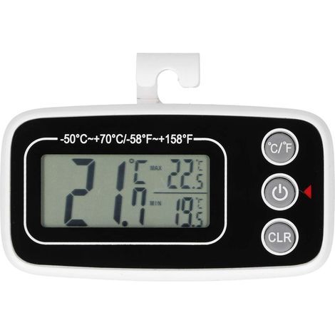 Mini thermomètre de réfrigérateur domestique étanche avec fonction de mémoire de température (1/5)