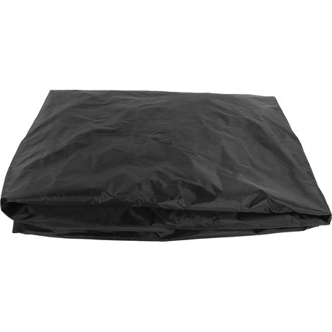 Housse de protection extérieure imperméable en polyester noir pour barbecue à gaz et gril à gaz, résistante à la poussière. (1/5)